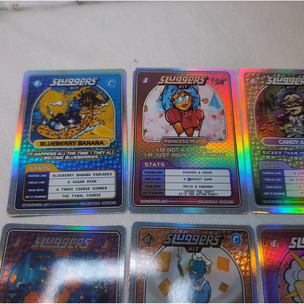 Sluggers Hit Lot of 15 Collectible Holographic Trading Cards 420
